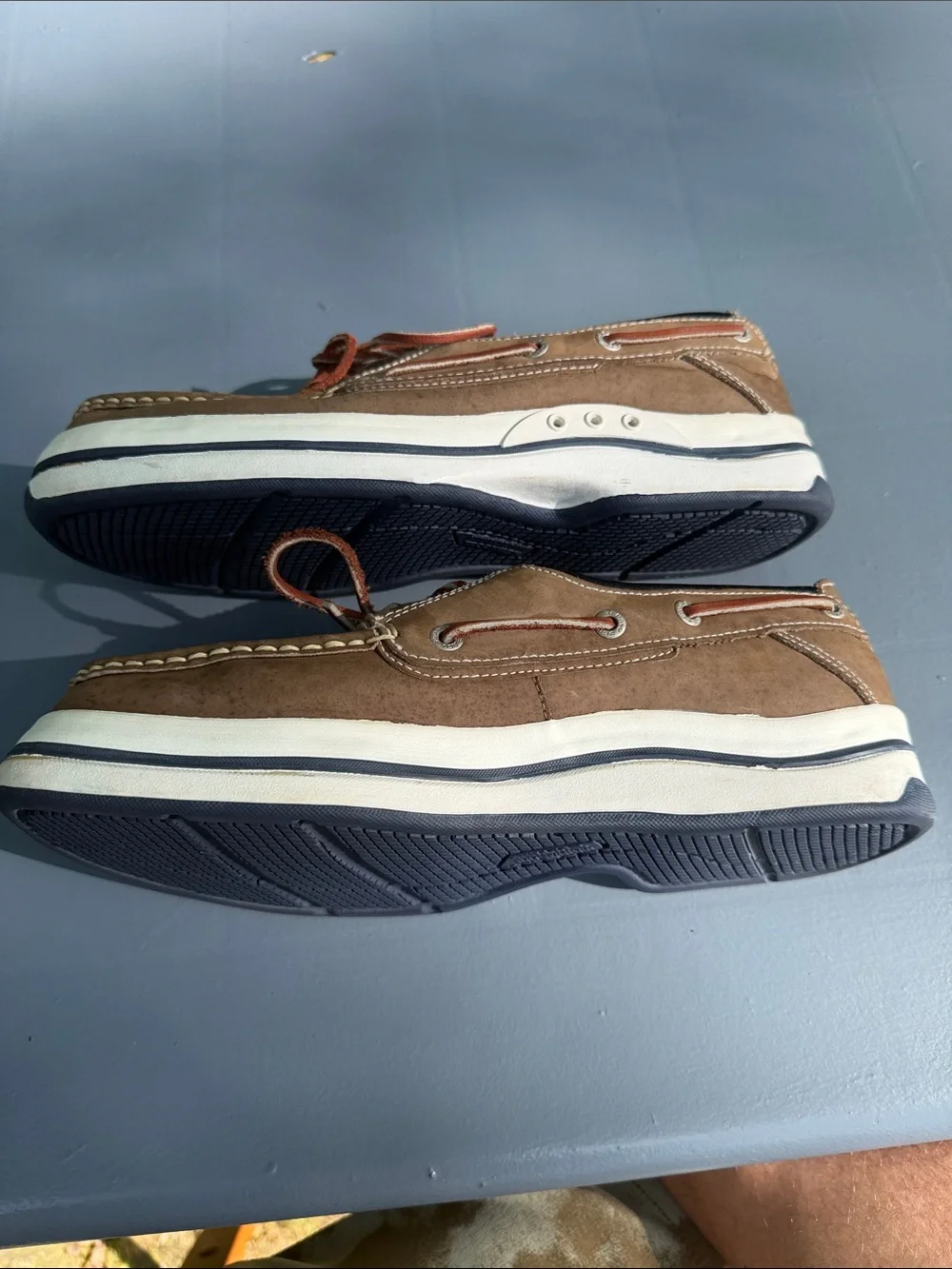 Sebago Dockside Brown Leather & White-Sole Men's Boat Shoes